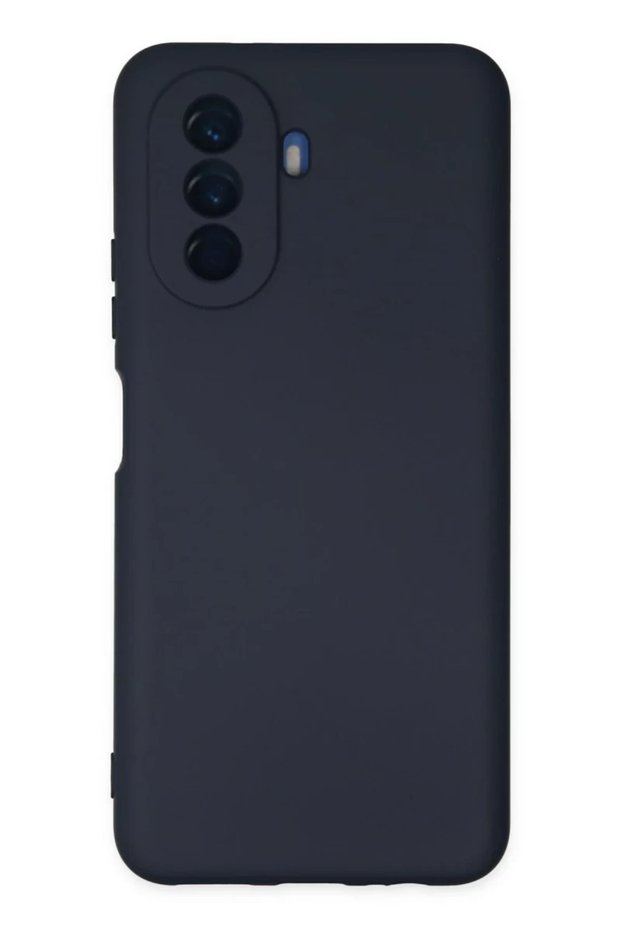 Huawei Nova Y70 Compatible Case Nano Velvet Silicone Inside - Navy Blue