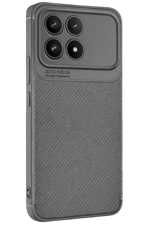 Xiaomi Poco F8 Pro Compatible Auto Focus Carbon Cover - Gray
