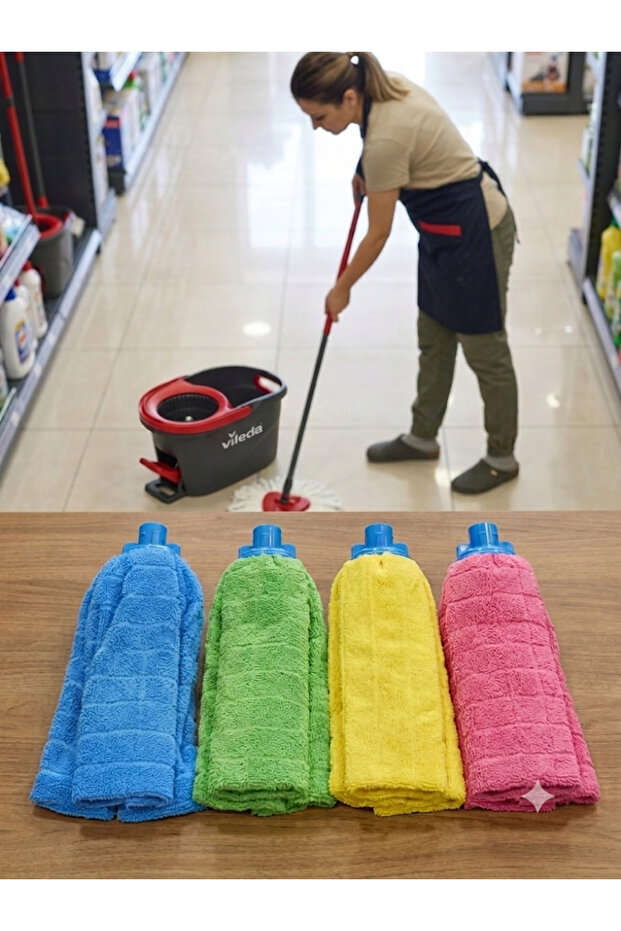 Mikrofiber mop ( 4 adet)