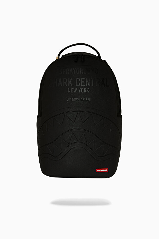 Shark Central Embossed Black Dlxsv Laptop Backpack