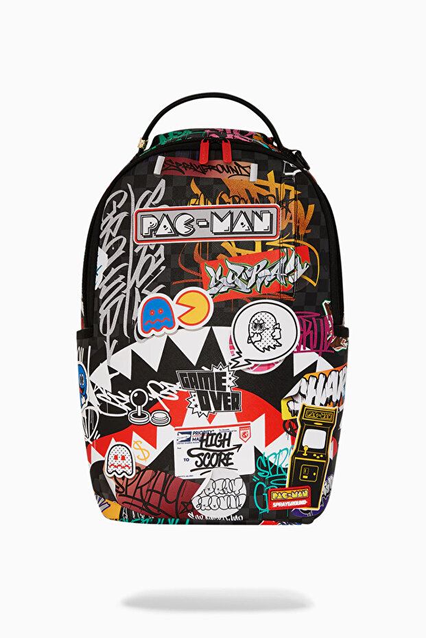 Pac-Man Stickers Dlxsv Backpack, Licensed Backpack