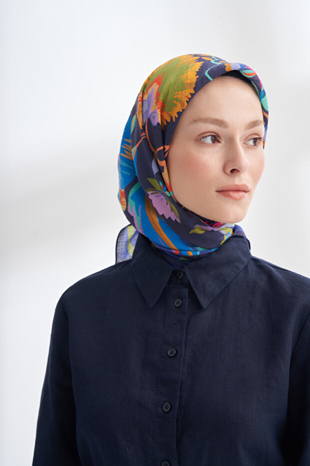 Roselle Desen the Tencel Edit Scarf - Purple