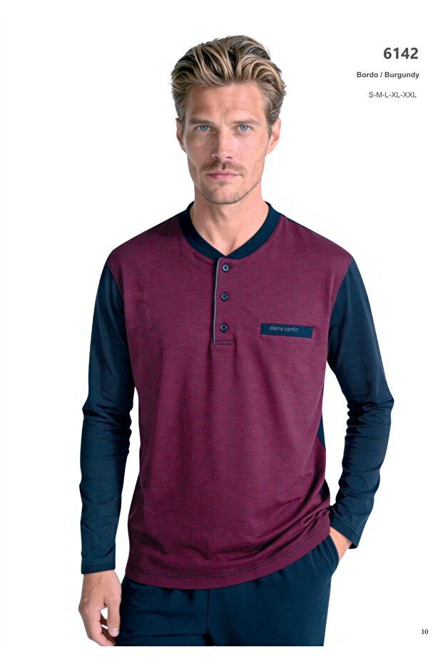 Men's Cotton Boxed Jacquard Pajama Set 6142