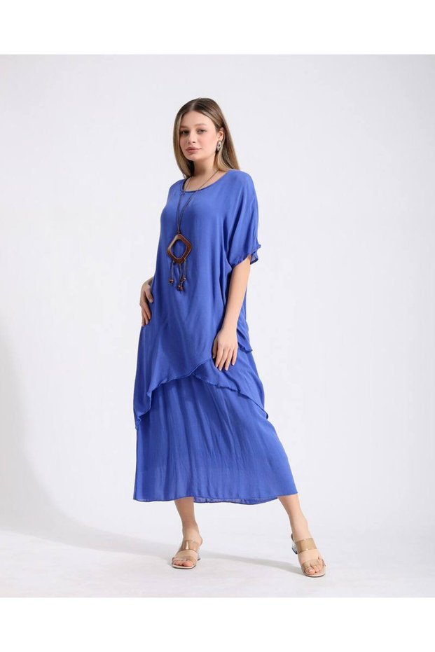 Bürümcük Fabric Dress with Lining Standard 38/46