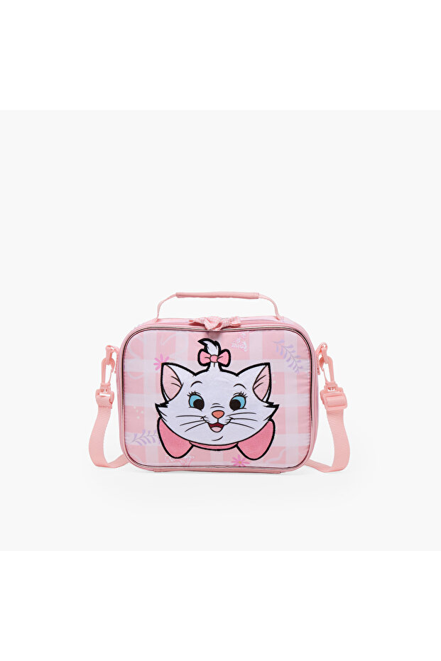 Marie Print Lunch Bag for Girls 5-8 Years with Detachable Strap