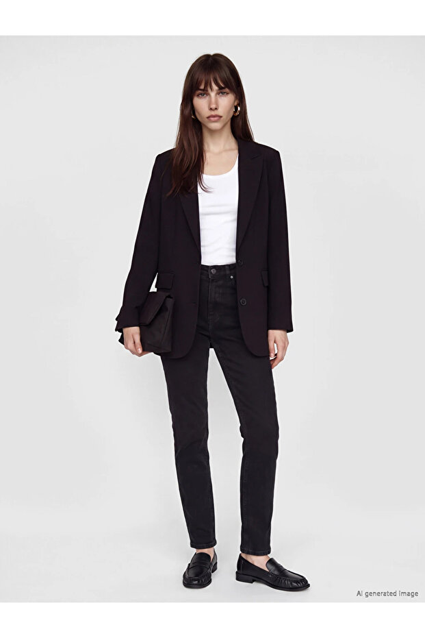 Black Slim Fit Women's Jeans