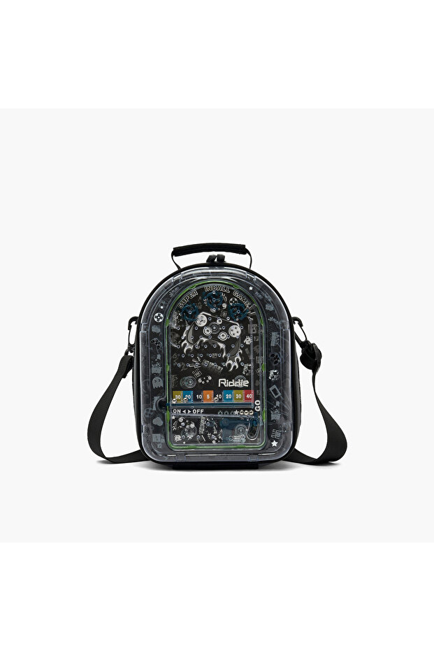 Gaming Print Lunch Bag for Boys 5-8 Years with Detachable Strap