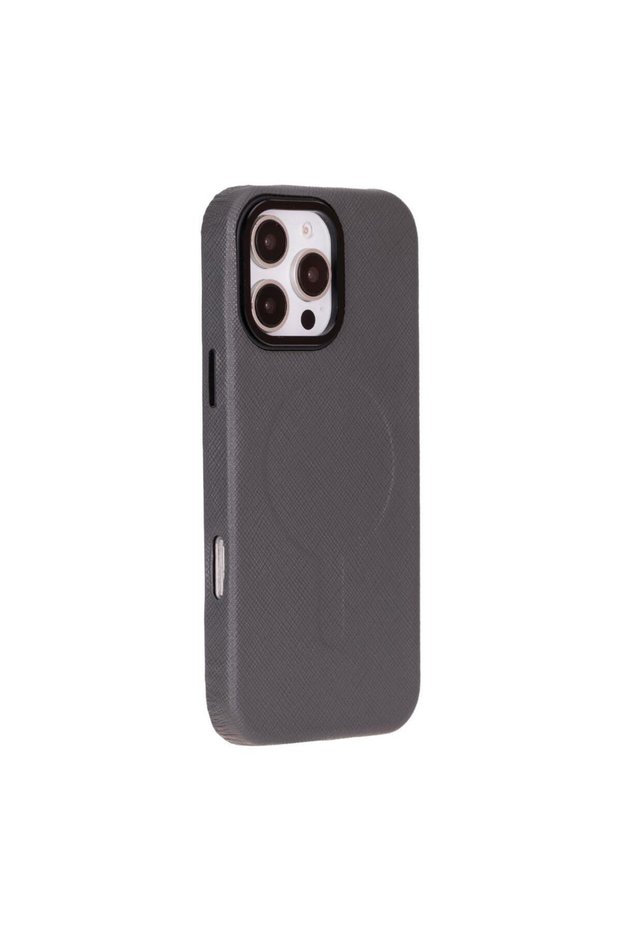 Bloomcase Aeris Iron iPhone 16 Pro Max Magsafe Genuine Leather Case