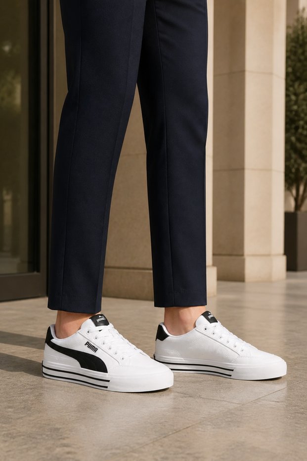 Vl-7998 White Women's Daily Sneaker Comfort Casual Anatomical Sports Shoes