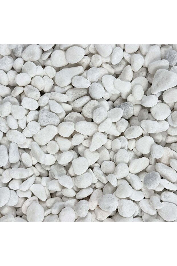 Manara 20 Kg-Stoneworks White Pebble Stone - 10-20MM