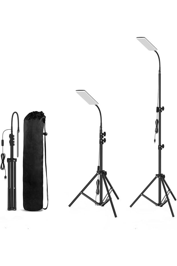 LED Camping Light, Portable Outdoor Light with Telescopic Tripod, Powered by USB Port, Mul