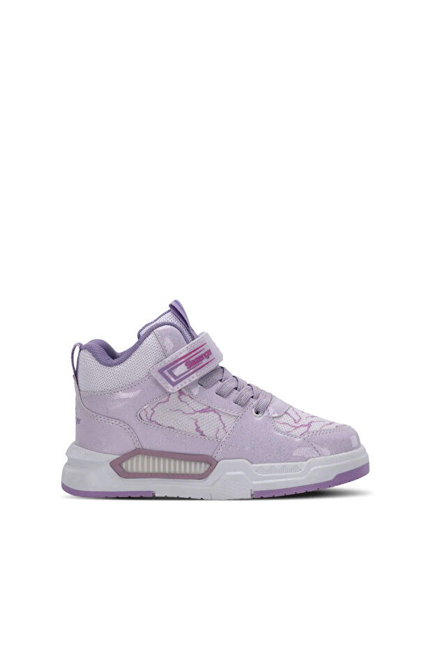Nominal Girls' White / Lilac Casual Sneakers