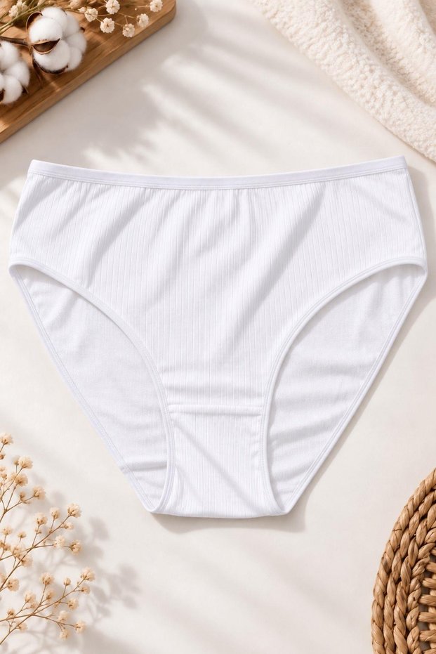 Women's Premium Cotton Ribbed Bato Panties