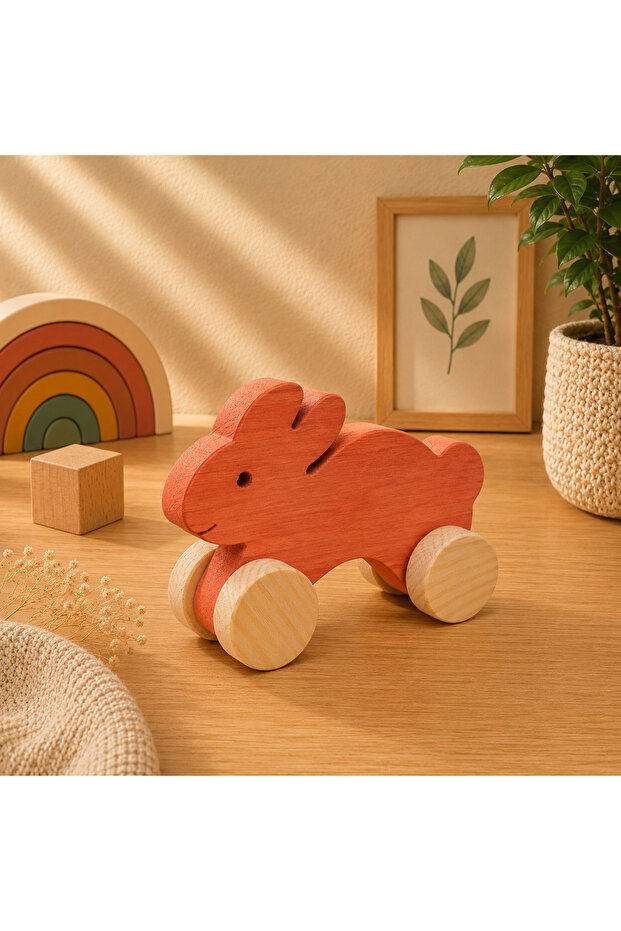 Wooden Honey Toy Rabbit Natural Handmade Toy