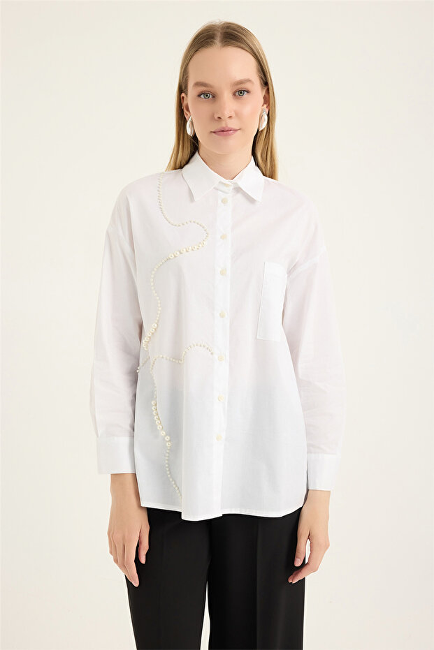 Pearl Embellished Shirt