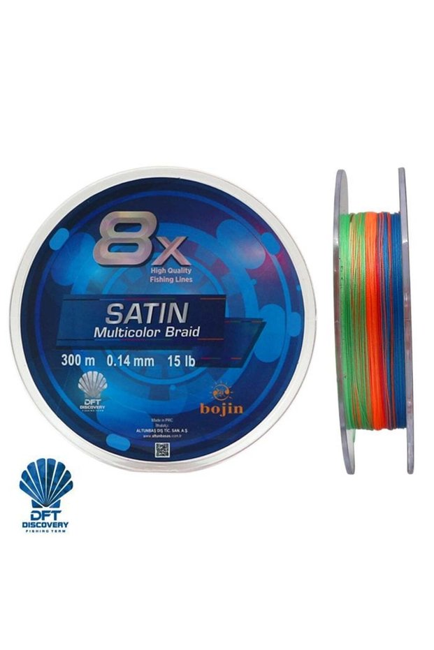 Bojin 8X Satin M.Color Fishing Line 0.14 mm 300 m