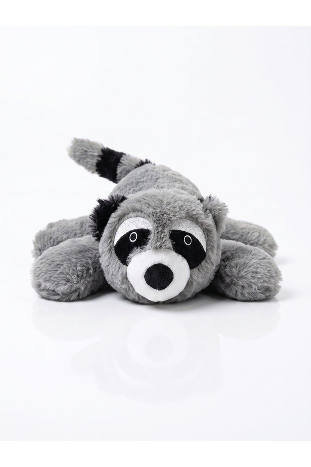 Cute Raccoon Plush Dog Toy - Soft Chew Toy with Rustle and Squeak Sounds 40 cm