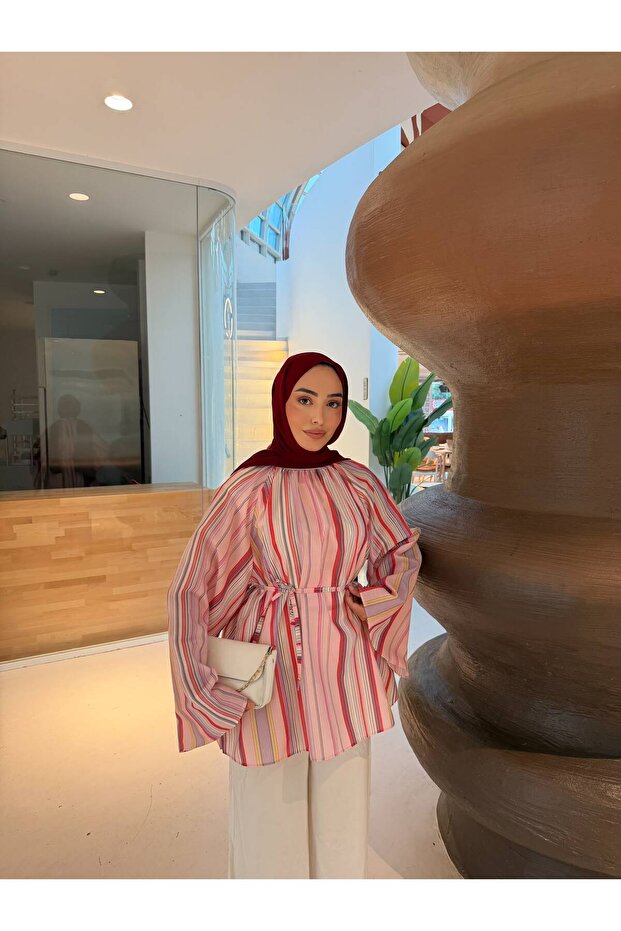 Double Raglan Fan Sleeve Tunic