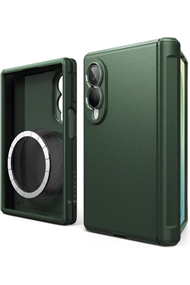 Samsung Galaxy Z Fold 8 Case Cover | Onyx Flap Magnetic Series | Dark Green