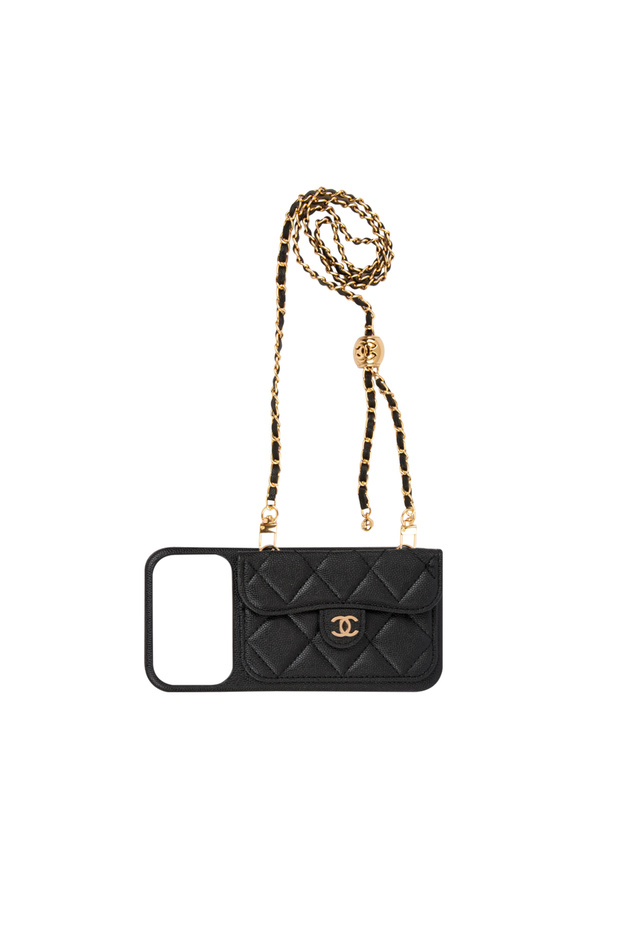 Black Leather Phone Case with Card Holder and Strap Dk517 iPhone 18 Pro