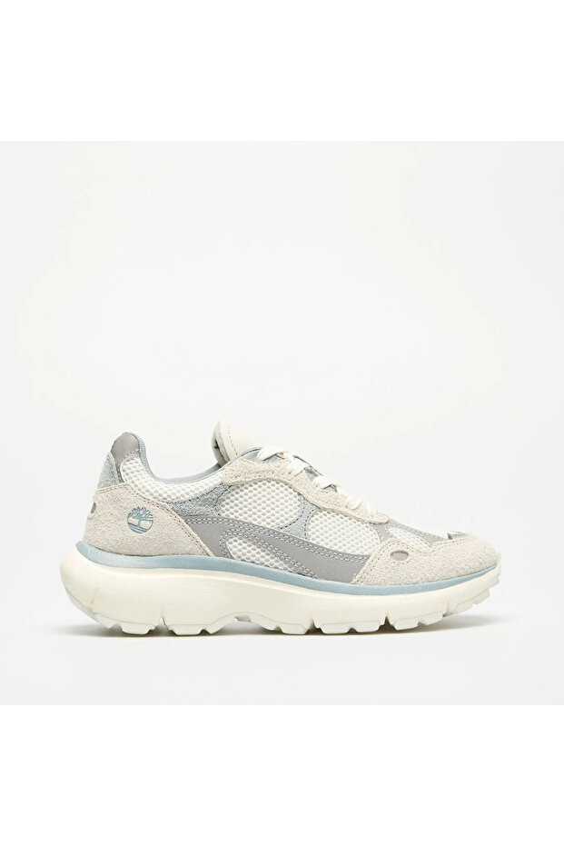 Hazel Lane Low Lace up Sneaker Women's Beige/Light Blue Sneaker Shoes