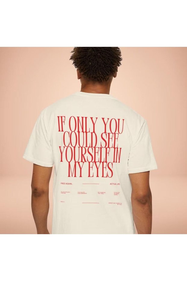 Fred Again Back Printed Vintage Unisex White T-Shirt