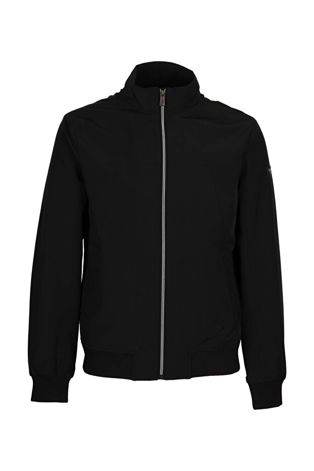 Stretch packable men's bomber jacket