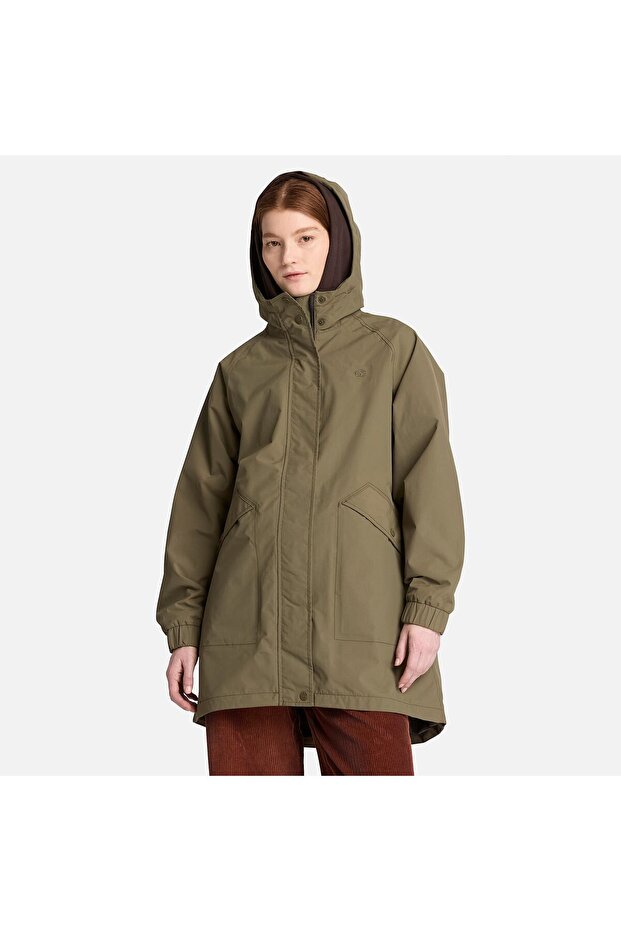 Waterproof Shell Parka Women's Green Jacket