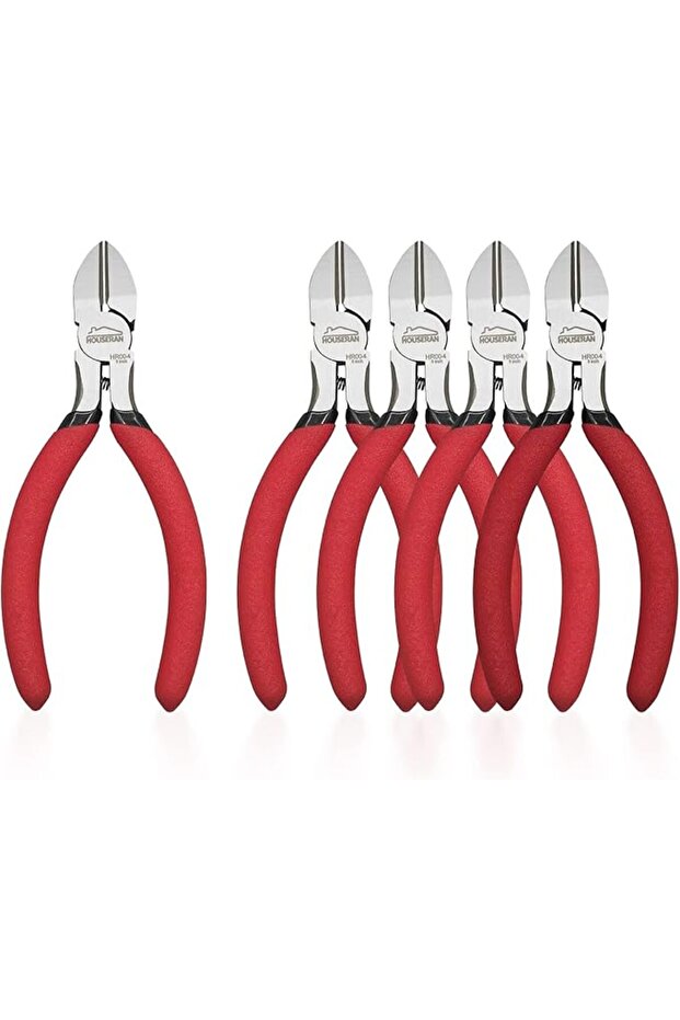 5 inch Wire Cutters, 5 Pack, Diagonal Cutters, Side Wire Snips