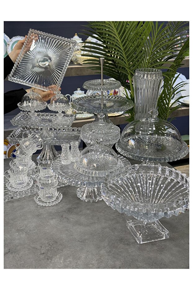 Lüx Fine Crystal Glass 27 Piece Premium Set
