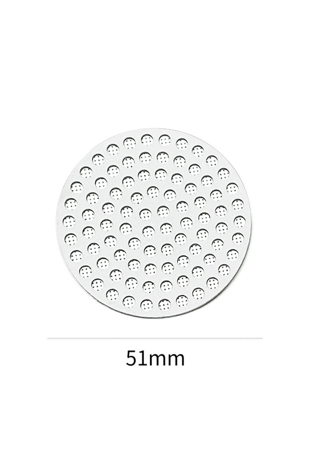 51mm XHYKFFILTER 51/53/58.5mm Espresso Puck Screen Double Layer Metal Coffee Reusable Filter for Por