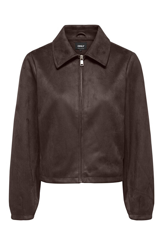 Onlcarolina Suede Brown Women's Coat 15373316