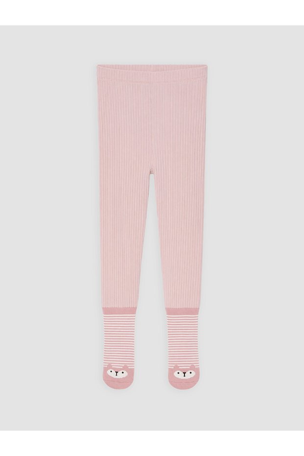 TWO MT SHOP QUALITY LCW Baby Pink Striped Girls' Baby Ballet Flats