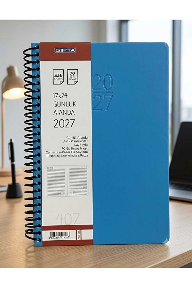 2027 Agenda Spiral Bound 17X24 Daily Planner 407-Sek