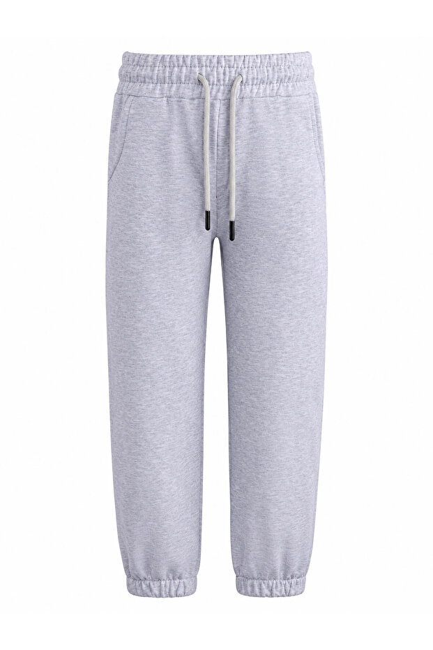 Basic Gray Girls' Sweatpants 8071