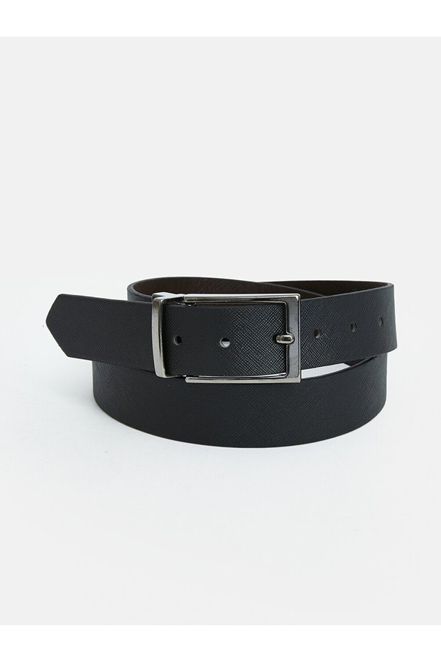 حزام رجالي أسود عادي من LCW ACCESSORIES مع فرق من NEVAVM