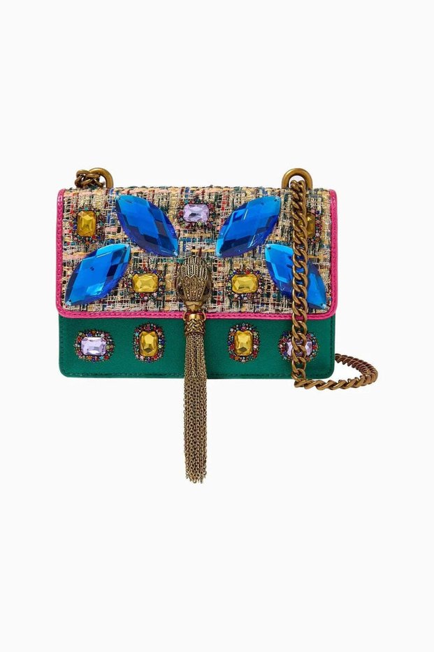 Shoreditch Small Stone Detailed Women's Shoulder and Crossbody Bag - Multi-Color