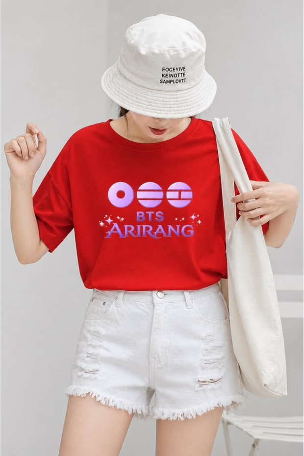 Bts Arirang Printed T-Shirt, 100% Cotton Unisex Kids / Adults