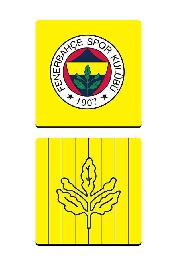 Arma Palamut Yellow Wooden Coasters (Set of 2) - Licensed Original
