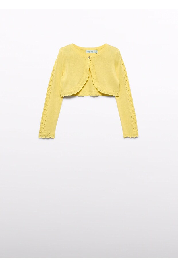 Mayoral Abel Lula Girl's Mercerized Evening Dress Bolero Yellow
