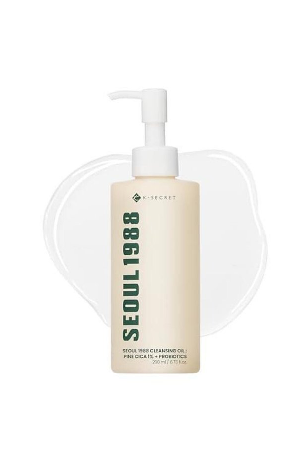 K-SECRET SEOUL 1988 Cica Cleansing Oil – Deep Pore Cleansing & Gentle Exfoliation | Daily Oil Cleanser for Sensitive Skin | Korean Skincare, 200ml / 6.76 fl oz