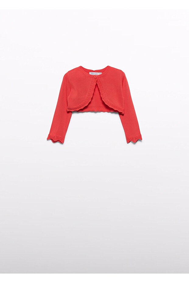 Mayoral Abel Lula Baby Girl Mercerized Bolero Orange