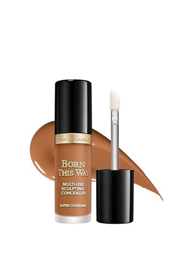 Born This Way Super Coverage Multi-Use Concealer | Full-Coverage Hydrating Concealer for Dark Circles & Blemishes with Natural Finish |Hyaluronic Acid & Coconut Water,Butterscotch,