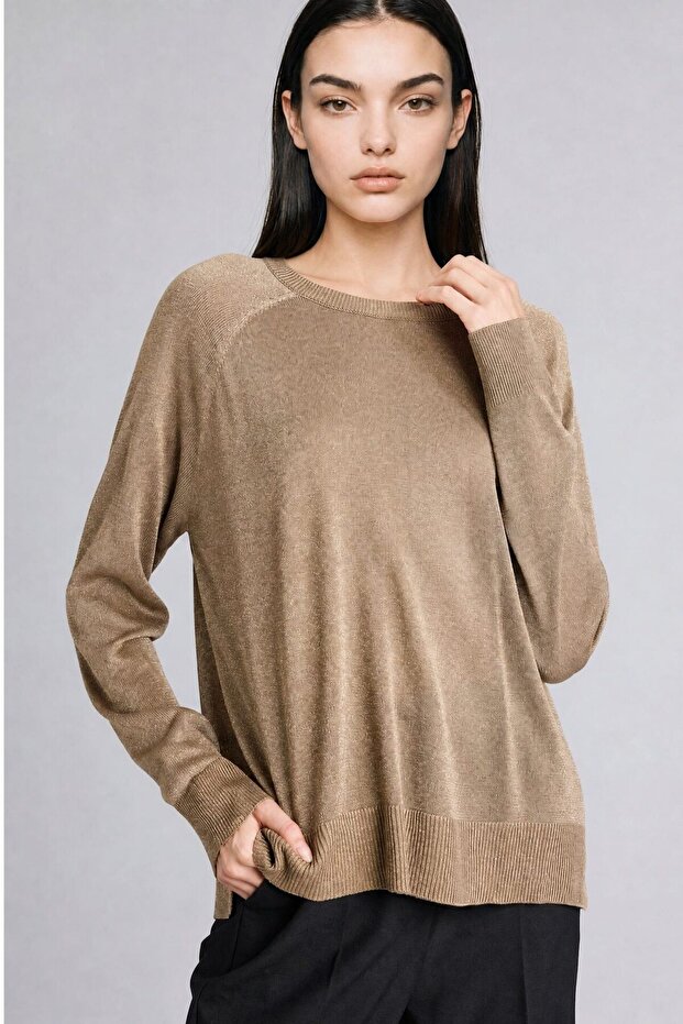 Regular Fit Crew Neck Sweater C6818Ax26Au