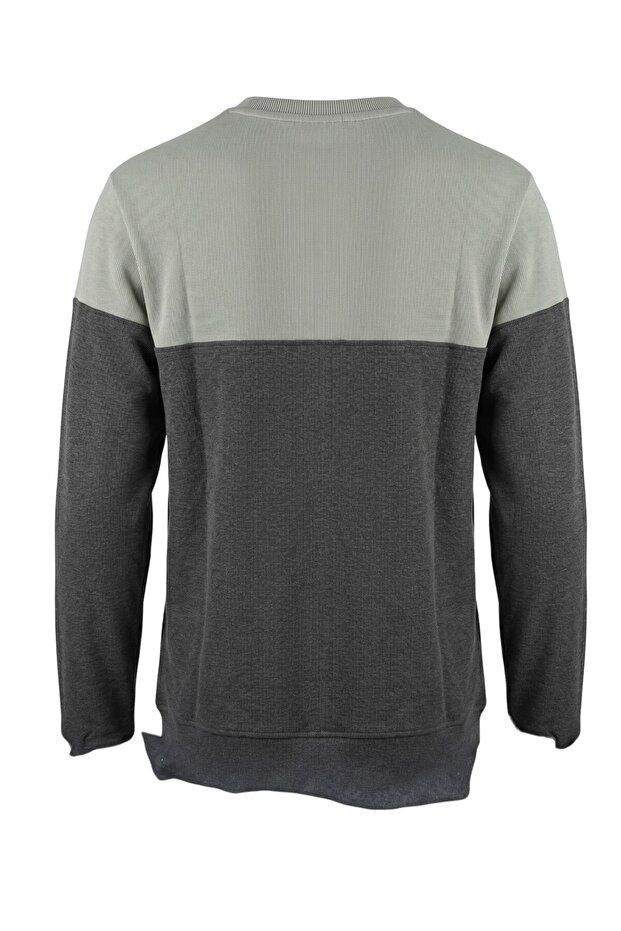 Men's Gray Jazz 56420 Selanik Bis.Yk. Sweat Sweatshirt