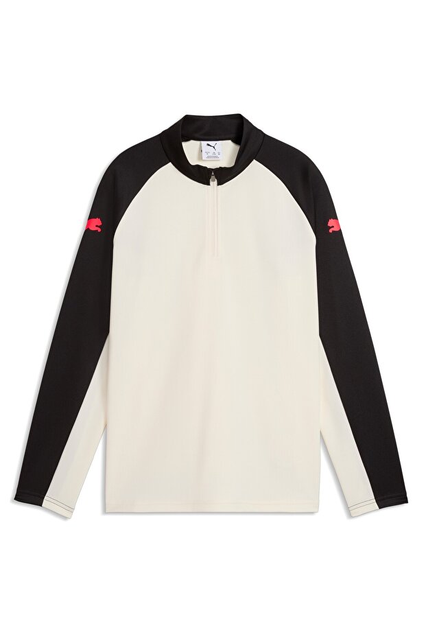 Children's Beige Individualliga 1/4 Zip Jr Tracksuit Top