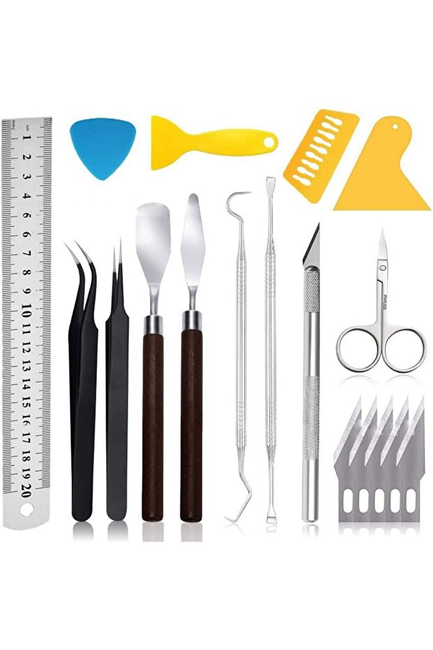 18 PCS Precision Craft Tools Set,Vinyl Weeding Kit for DIY Art,Scrapbooking and Hobby Projects