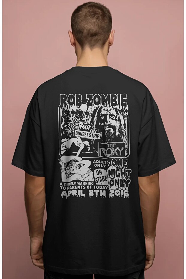 Rob Zombie Rock Metal Singer Printed Unisex Oversize Premium T-Shirt