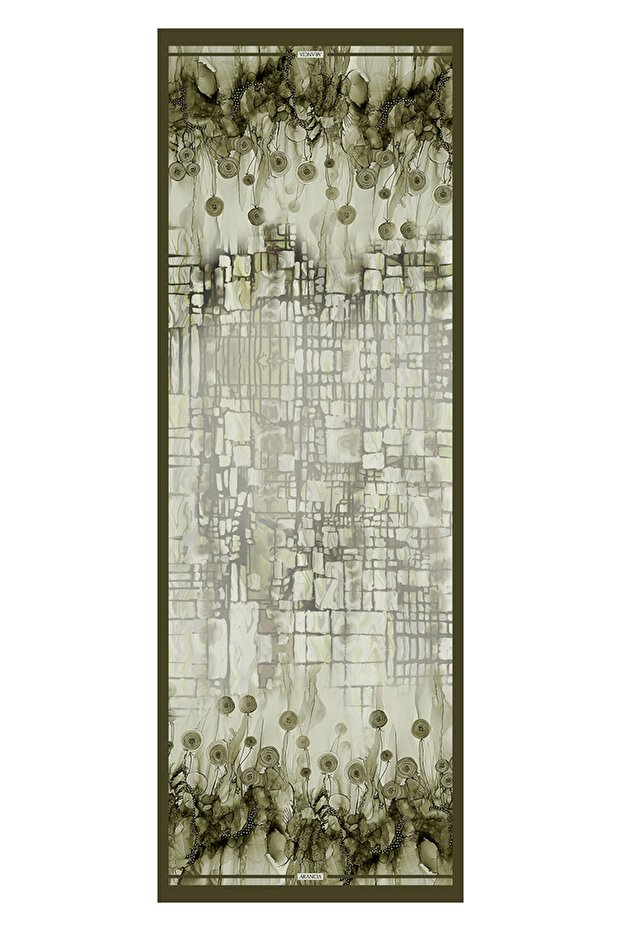 Green 75X200 Viscose Shawl