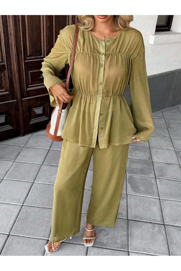 costum, verde - XS
